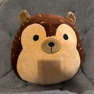 Brown and Tan Hedgehog Plush Toy